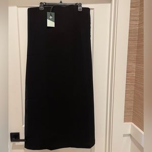 Tuckernuck Brand Black Strapless Noir Crepe Marin Dress